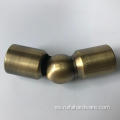 Conector de tubería redonda de oro ajustable de 25 mm